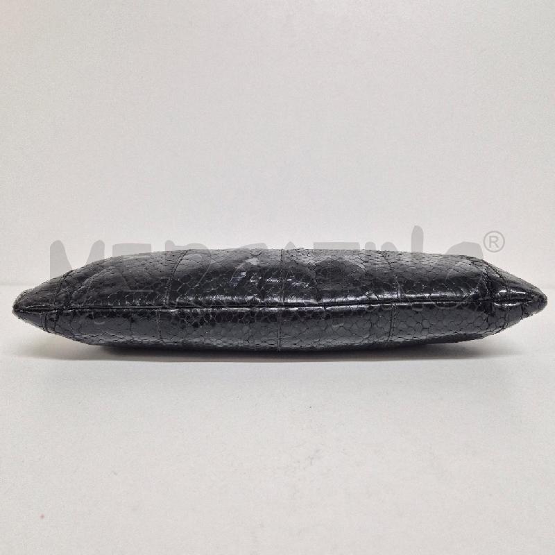 POCHETTE STAMPA \RETTILE NERA  | Mercatino dell'Usato Cervia 4